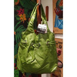 NEW Women's Spring Green Hobo Bag. Faux Leather.